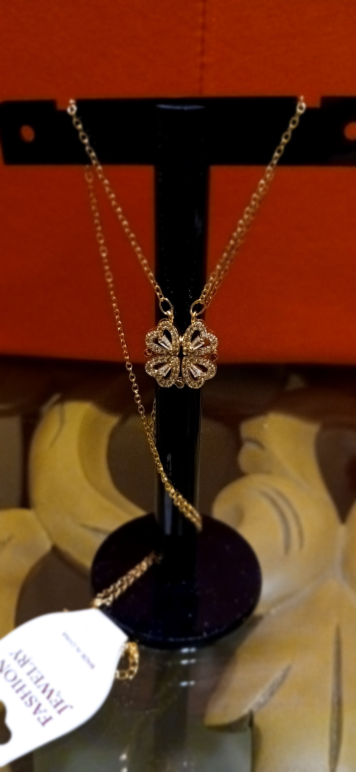 4 Leaf Clover & 4 Heart Necklace