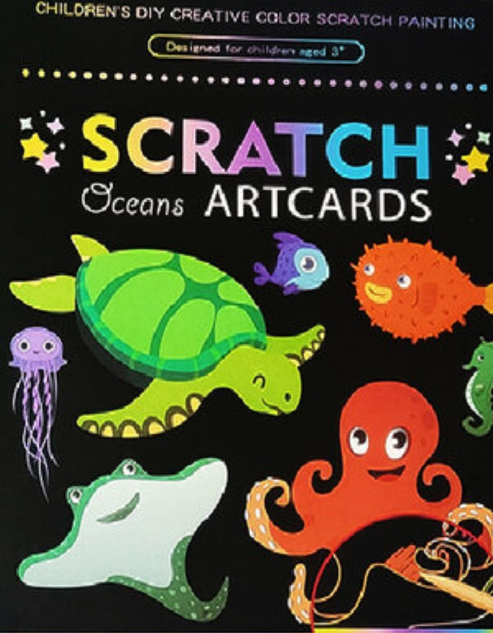 Scratch Oceans Art Cards