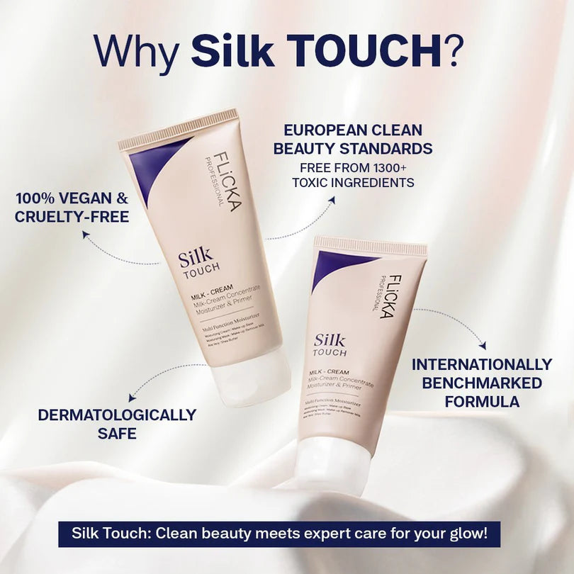 Flicka Silk Touch Milk-Cream Primer 60ml for Smooth Skin All Season