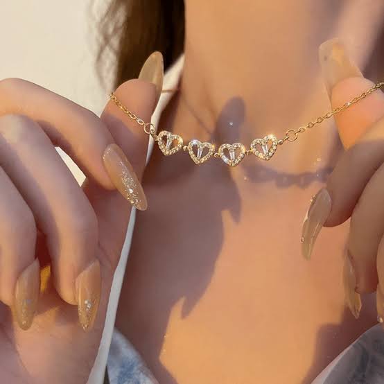 4 Leaf Clover & 4 Heart Necklace